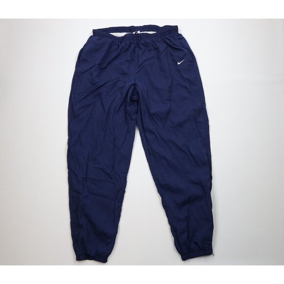 Vtg 90s Nike Mens 2XL Travis Scott Mini Swoosh Lined Windbreaker Joggers Pants - Picture 1 of 15